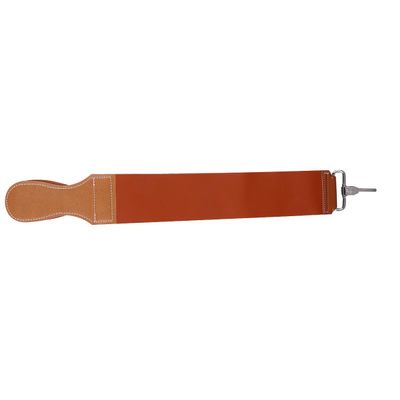 minkissy Cowhide Leather Razor Strop Double-layer Sharpening Strap Barber Strop for Straight Razor Maintenance Professional Shaving Accessory