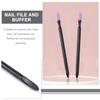 COOPHYA 10pcs Double-Head File Stick Cuticle Remover Manicure Supplies Finger Nail Care Tool for Professional and Home Use view 3