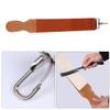 MAGICLULU Leather Razor Strop and Canvas Sharpening Strap Double-layer Barber Strop with Hanging Buckle for Straight Razor Sharpening and Shaving Accessories view 4
