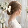 Bridesmaid Hair Clip for Women, Initial Letter Hair Claw Clip for Getting Ready, Bridal Party Hair Accessory with Matching Earrings, Wedding Day Gift view 4