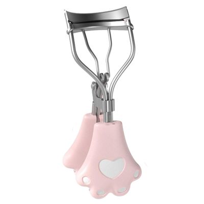 Tofficu Mini Portable Cat Claw Eyelash Curler Stainless Steel Eyelash Makeup Tool Compact Travel Lash Curler for Natural Curling