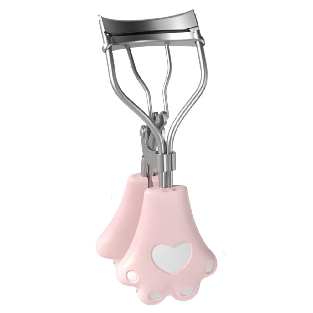 Tofficu Mini Portable Cat Claw Eyelash Curler Stainless Steel Eyelash Makeup Tool Compact Travel Lash Curler for Natural Curling