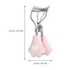 Tofficu Mini Portable Cat Claw Eyelash Curler Stainless Steel Eyelash Makeup Tool Compact Travel Lash Curler for Natural Curling view 2