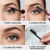 2 Pack Metal Eyelash Comb & Separator, Stainless Steel Teeth Eyelash Eyebrow Brush Grooming Tool for Women, Portable Makeup Tool for Extensions, Mascara Clumps (Black) view 3