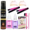 Dolahair Lace Tint Spray For Wigs Melt, Mousse Spray Foam Melting Hair Mousse For Lace Front Wig With 2 Lace Melting Band Lace Glue Kit Bleach for Knots Kit Dark Brown (Dark Brown) view 1