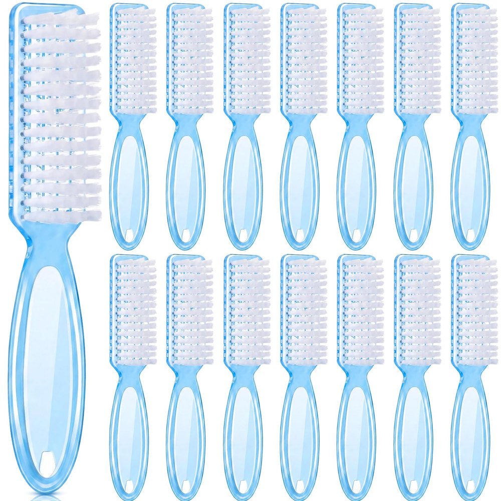 Patelai 15 Pieces Nail Brush Handle Grip for Fingernail Toe Scrub Cleaning