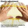 100 Pack Disposable Shower Caps, Waterproof Plastic Hair Caps for Women, Travel, Hotel, Solon (100, Yellow) view 4