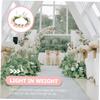 BIUDECO Bridal Floral Crown Wedding Headband Handmade Artificial Flower Headpiece for Bride Hair Accessories Wedding Ceremony view 4