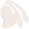 PRETYZOOM 4pcs Eyebrow Razor Set Facial Hair Shaver for Women Curved Moon and Leaf Blades Portable Facial Razors for Precise Eyebrow Grooming and Hair Removal view 1