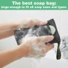 2PCS Bar Soap Pouch, Exfoliating Bath Sponge, Soap Bags, Body Scrubber Shower Sponge Loofah, Lathering Wash Bag for Body Washing, Deep Exfoliating, Travel with Quick-Dry Mesh view 4