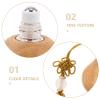 CORHAD Roller Bottle 1ml Small Refillable Essential Oil Perfume Container with Yellow Tassel Suitable for Travel Aromatherapy and Personal Care view 3