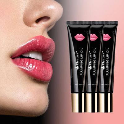Elycura Lip Plumper Oil Instantly Volumising Increase Lip Elasticity Lip Plumper Gloss Long-lasting Moisturize Help Fade Dark Lip, Reduce Fine (3 Packs)