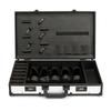 HXYONGN Hairstylist Hair Box Men's Barber Kit Clipper Scissors Leather Case Combination Lock Storage view 4
