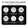 SAGEBIO Christmas Waterproof Glow in the Dark Temporary Tattoos 40 Designs Holiday Face Body Art Set,02 view 2