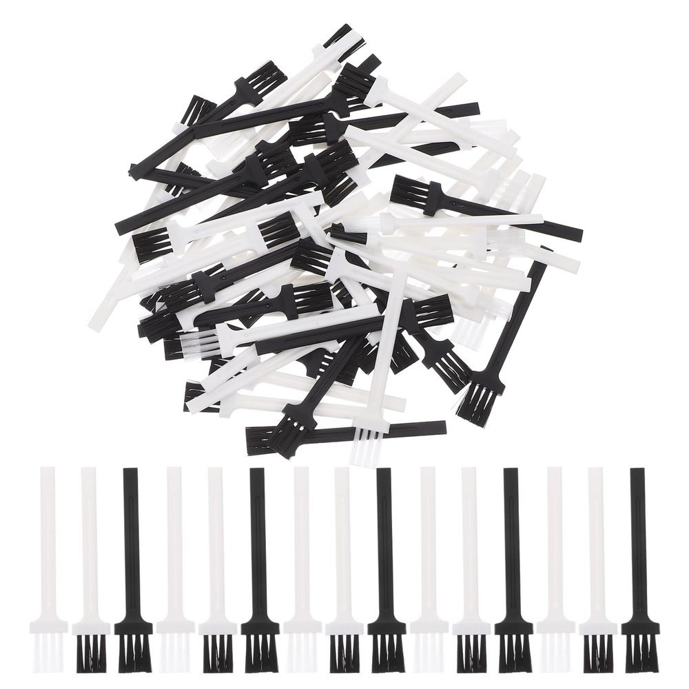 VALICLUD 60pcs Electric Shaver Cleaning Brush and Keyboard Set, Portable Mini Plastic Duster Brushes for Razor Dust Removal and Computer Accessories, Multipurpose Cleaning for Mens