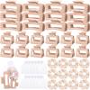 Yuxung 48 Pcs Pink Hair Claw Clips Satin Scrunchies Set for Women Girls view 1