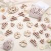 Yuxung 48 Pcs Pink Hair Claw Clips Satin Scrunchies Set for Women Girls view 2