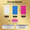 1 Pcs Dual Ended Nail Cuticle Pusher Tool, Stainless Steel Nail Cuticle Pusher with 9 Sheets 100/150/180 Grit Sandpaper, Metal Cuticle Pusher and Scraper for Manicure Pedicure Nail Care view 3
