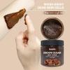 Brown Sugar Body Scrub Exfoliating Sugar Scrub for Body Moisturizing Body Polish Dead Skin Remover Hydrating Shower Bath Body Exfoliator Smooth Soft Skin 10.58 oz view 3