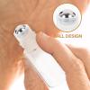 MAGICLULU 10pcs 1ml Glass Roller Bottles with Wood Grain Caps, Refillable Roll on Perfume Bottles with Steel Balls for Essential Oils, Travel-friendly Empty Rollerball Containers view 4