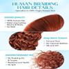 100% Unprocessed Human Hair for Braiding, #350 Ginger Copper Pre-Separated Curly Bulk Hair, 12A Grade Water Boho Braiding Hair Extensions, Real Human Hair for Protective Styles,22 Inch 100g 2 Bundles view 3