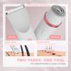 AMURS Bikini Trimmer for Women, Dual-Head Electric Body Hair Trimmer for Sensitive Areas, IP67 Waterproof Rinsable, USB-C Rechargeable Groomer for Bikini Line, Underarms, Legs & Face (White Rose) view 3