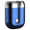wkao Electric Shaver with Dual Head, Rechargeable Mini for Men, Blue, Portable Fast Charge, Full Body Washable Shaver view 1