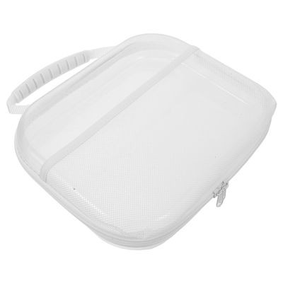 MAGICLULU Hard Shell Makeup Travel Bag Set, Zippered Plastic Cosmetic Organizer Box, Medium 25x20x5cm, Portable Toiletry Storage for Home and Trip