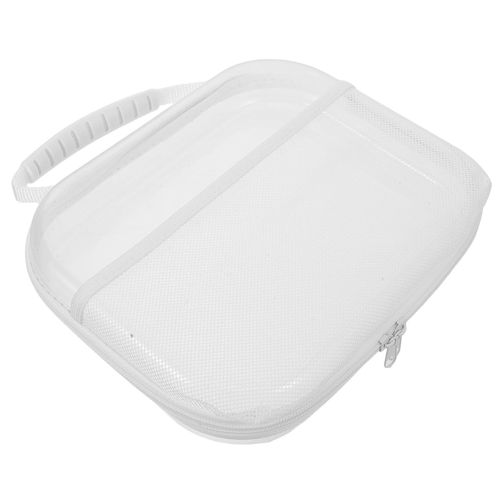 MAGICLULU Hard Shell Makeup Travel Bag Set, Zippered Plastic Cosmetic Organizer Box, Medium 25x20x5cm, Portable Toiletry Storage for Home and Trip
