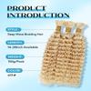 100% Unprocessed Human Hair for Braiding, #613 Platinum Blonde Pre-Separated Curly Bulk Hair, 12A Grade Deep Boho Braiding Hair Extensions,Real Human Hair Ready for Dyeing,16 Inch 150g 3 Bundles view 2