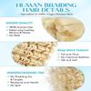 100% Unprocessed Human Hair for Braiding, #613 Platinum Blonde Pre-Separated Curly Bulk Hair, 12A Grade Deep Boho Braiding Hair Extensions,Real Human Hair Ready for Dyeing,16 Inch 150g 3 Bundles view 3