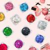 Body Glitter Face Glitter Hair Glitter Gel, 12 Colors Holographic Chunky Glitter Makeup Festival Glitter for Women Girls Teen, Sparkling Face Paint Body Makeup Rave Accessories view 1