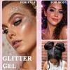 Body Glitter Face Glitter Hair Glitter Gel, 12 Colors Holographic Chunky Glitter Makeup Festival Glitter for Women Girls Teen, Sparkling Face Paint Body Makeup Rave Accessories view 3