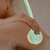 BCOATH Long Handled Body Scrub Brush for Shower with Soft Bristles, Exfoliating Bath Back Scrubber for Women, Green Bathing Accessory for Deep Cleansing and Foot Care view 4