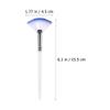 VILLFUL 2pcs Facial Mask Applicator Brush Set, Soft Fan-shaped Makeup Brush Long Handle, White and Black, for Skincare and Facial Mask Application at Home Or Salon view 2