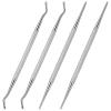 4 Pcs Ingrown Toenail Removal Kit Pedicure Tools For Feet 2-In-1 Surgical Stainless Steel File & Lifter Home Pedicure Double Sided Grade Nail Cleaner For Nail Care & Removal view 1