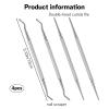 4 Pcs Ingrown Toenail Removal Kit Pedicure Tools For Feet 2-In-1 Surgical Stainless Steel File & Lifter Home Pedicure Double Sided Grade Nail Cleaner For Nail Care & Removal view 2
