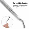 4 Pcs Ingrown Toenail Removal Kit Pedicure Tools For Feet 2-In-1 Surgical Stainless Steel File & Lifter Home Pedicure Double Sided Grade Nail Cleaner For Nail Care & Removal view 3