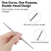 4 Pcs Ingrown Toenail Removal Kit Pedicure Tools For Feet 2-In-1 Surgical Stainless Steel File & Lifter Home Pedicure Double Sided Grade Nail Cleaner For Nail Care & Removal view 4