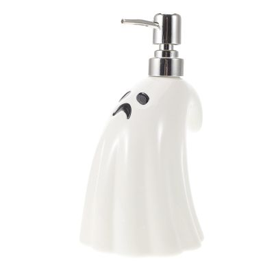 IMIKEYA Refillable Lotion Pump Bottle for Body Wash and Hand Soap, 500ml White Vacuum Dispenser Suitable for Bathroom and Travel Use