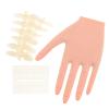 CATIEBYE Flexible Silicone Nail Practice Hand Mannequin with Detachable Fingers and Nail Tips for Manicure Beginners and Salon Use view 1