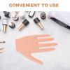 CATIEBYE Flexible Silicone Nail Practice Hand Mannequin with Detachable Fingers and Nail Tips for Manicure Beginners and Salon Use view 3