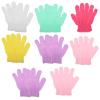 CLISPEED 16 Pcs Double-sided Five-finger Exfoliating Bath Gloves for Shower, Protective Body Scrubber Gloves for Men and Women, Suitable for Wet and Dry Use, Mixed Colors Random Color view 1