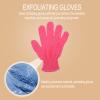 CLISPEED 16 Pcs Double-sided Five-finger Exfoliating Bath Gloves for Shower, Protective Body Scrubber Gloves for Men and Women, Suitable for Wet and Dry Use, Mixed Colors Random Color view 4