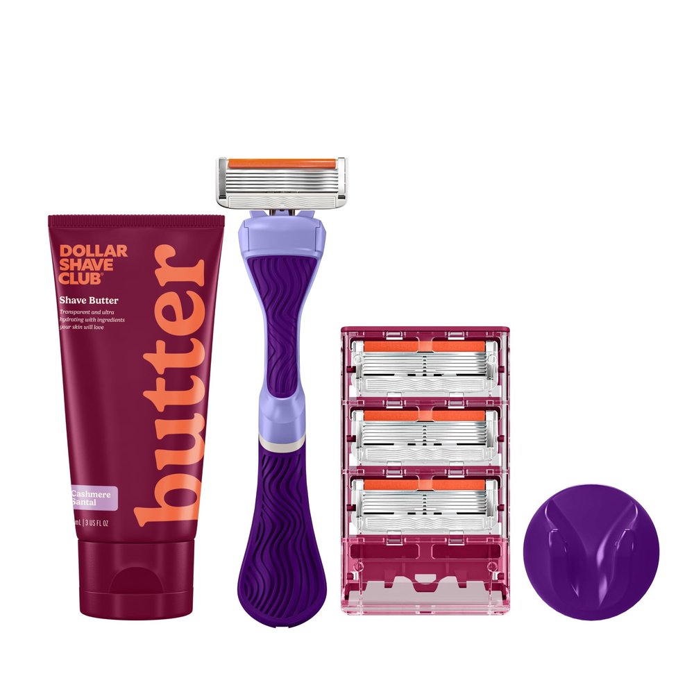 Dollar Shave Club For Women | Member Exclusive (Purple) | Premium Shave Kit
