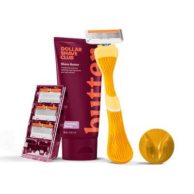 Dollar Shave Club For Women | Member Exclusive (Yellow) | Premium Shave Kit