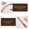 MUSISALY Double-sided Razor Strop Sharpening Strap, Brown Leather Hair Removal Sharpening Tool for Straight Razors, Men's Shaving Accessory Suitable for Barber Use view 3
