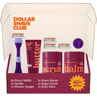 Dollar Shave Club For Women | Total Package (Purple) | Full Routine Shave