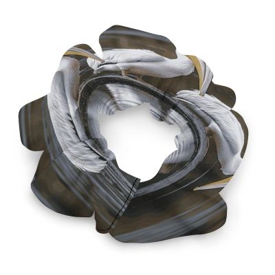 Three Pelicans Scrunchies Cute Soft Hair Ties for Women No Damage SnagFree Scrunchies Stretchy Decorative Hair Bands for Thick Curly Medium Thin Fine Hair Pigtails