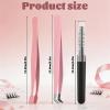 3PCS Lash Cluster Tweezer Kit for DIY Individual Eyelash Clusters, Lash Extension Tweezers for False Lashes, Lashes Applicator Tool, Nonstick Lash-Applicator Tweezer Tools view 2